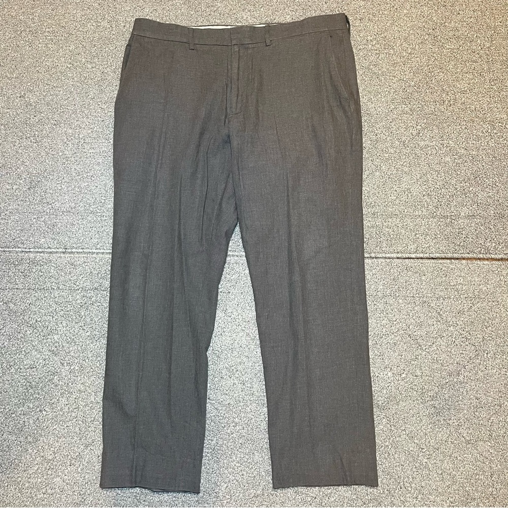 J.Crew Bedford Dress Pants Mens Size 35X28 Heather Gray Pleated Trousers